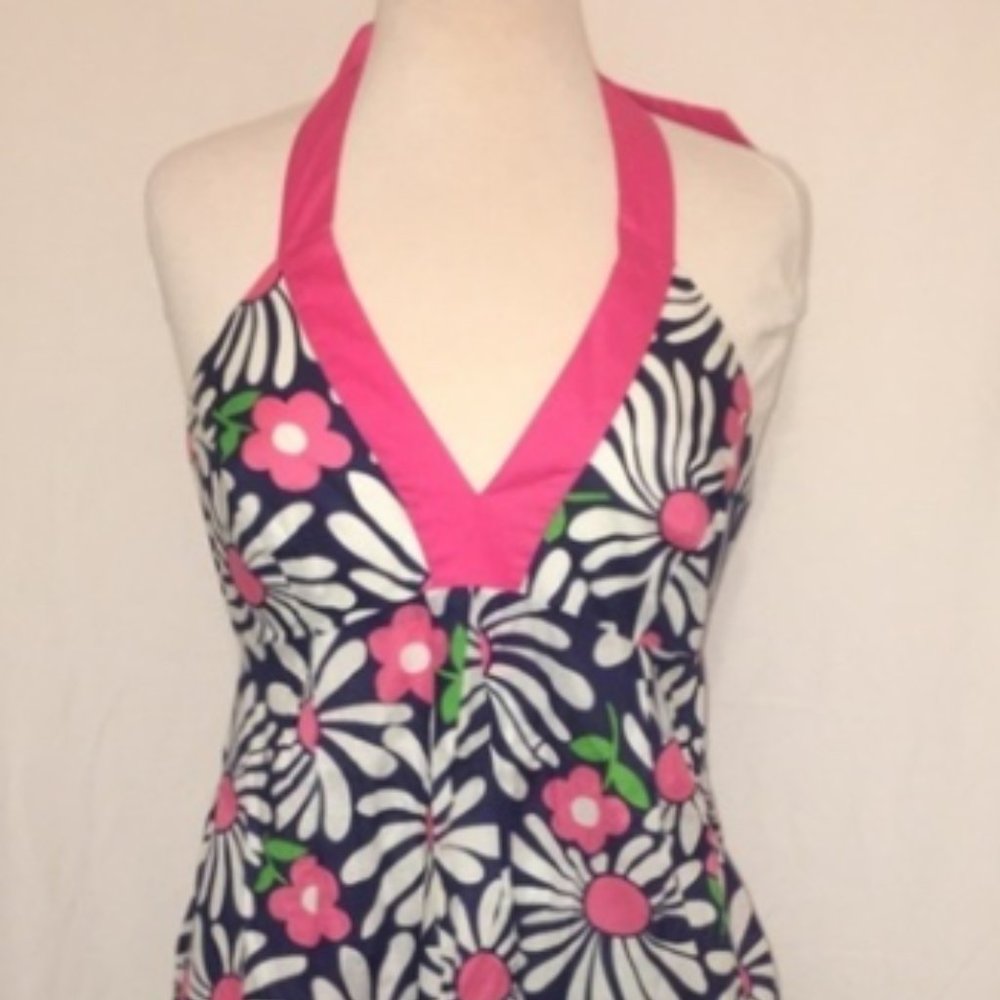 Lilly Pulitzer cheerful daisy halter dress, 6